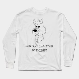 Unhelpful Kitty Long Sleeve T-Shirt